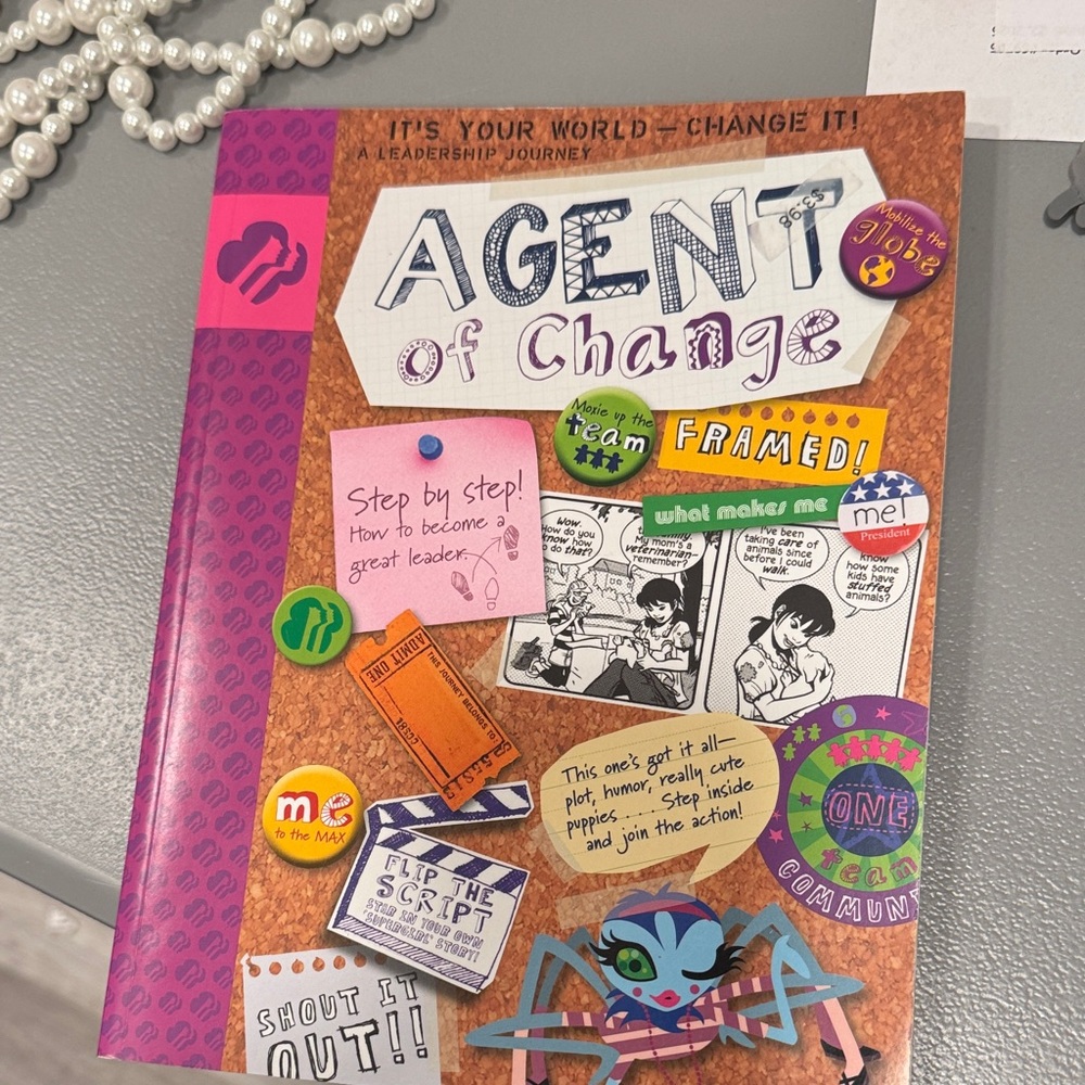 Girlscout Agent of Change Leadership Book